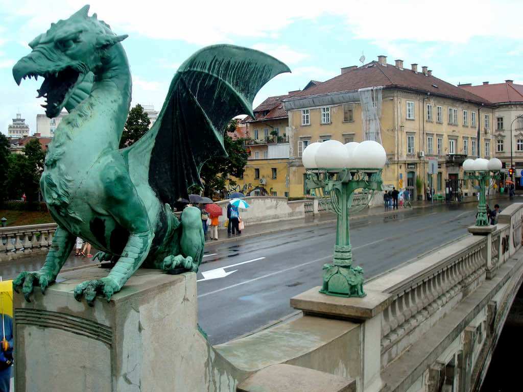 Dragon Bridge, Ljubljana - by Bryce Edwards :Flickr