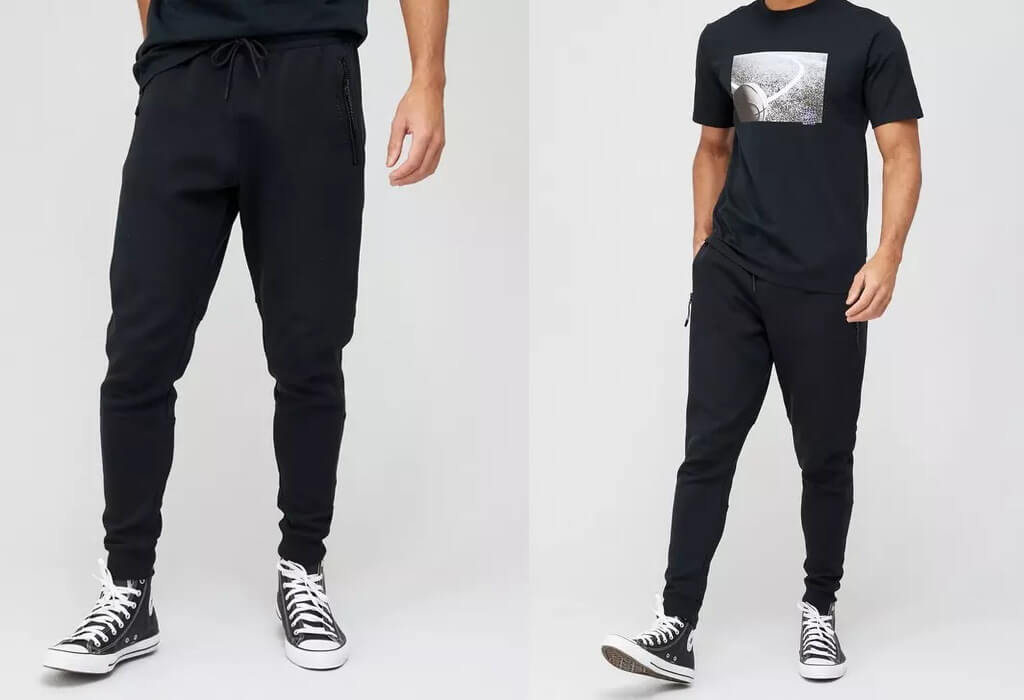 Converse Slim Fit Paneled Joggers by Very