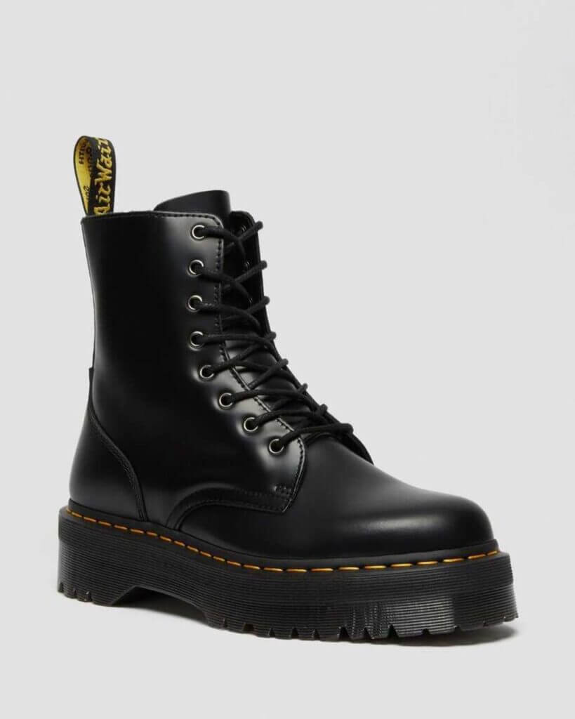 Jadon Smooth Leather Platform Boots by Dr Martens