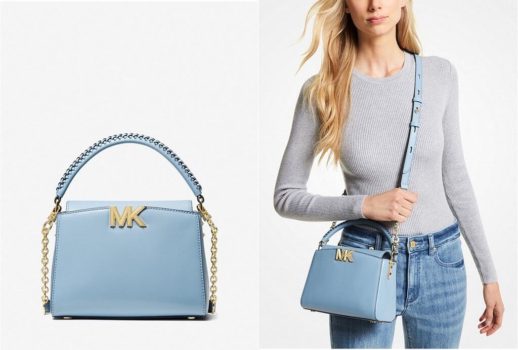 Karlie Small Leather Crossbody Bag by Michael Kors