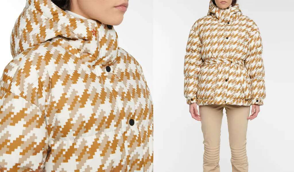 Perfect Moment Houndstooth Down Ski Jacket by MyTheresa