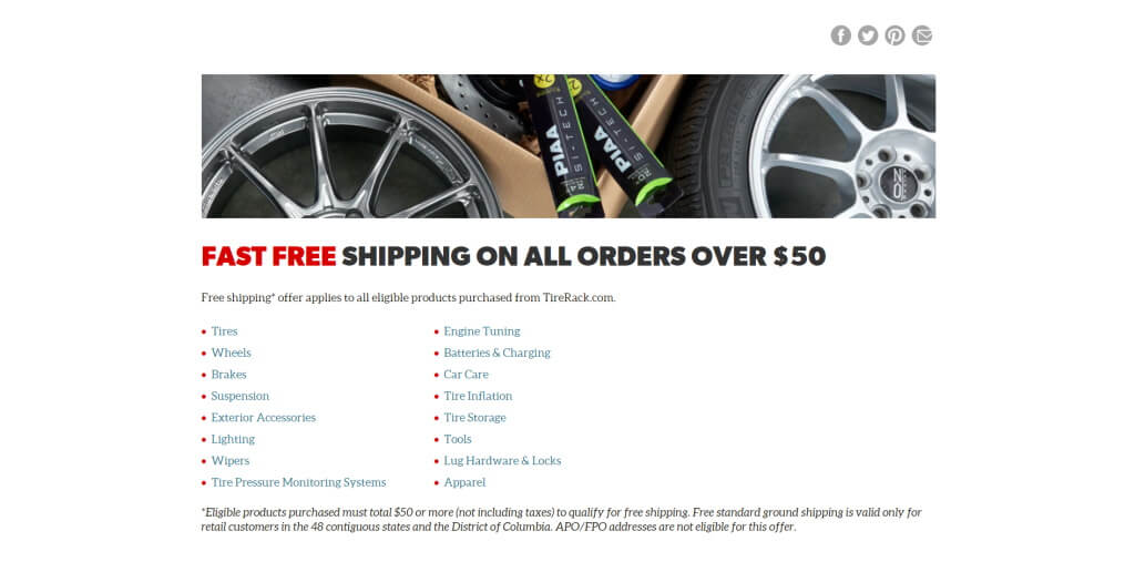 Free Shipping by TireRack