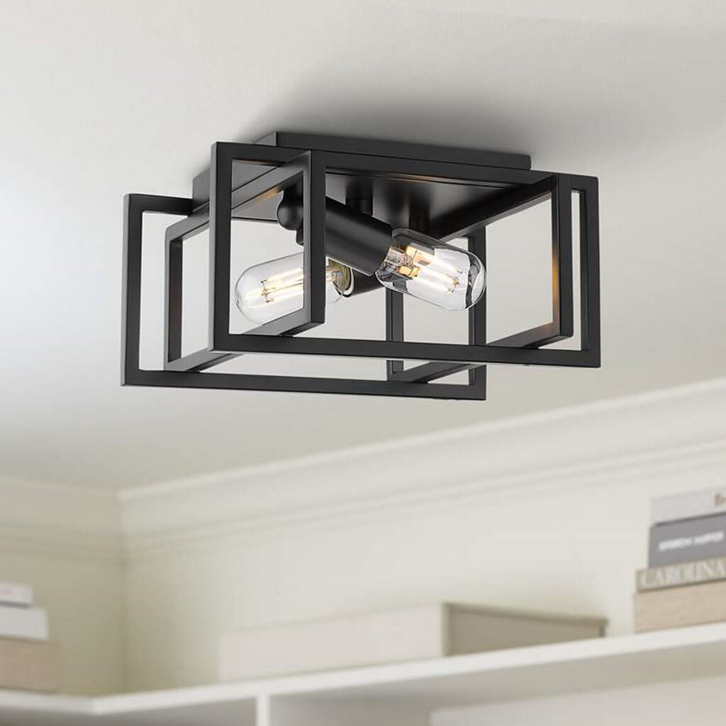 Tribeca 11.5-inch Wide 2-Light Ceiling Light by Lamps Plus