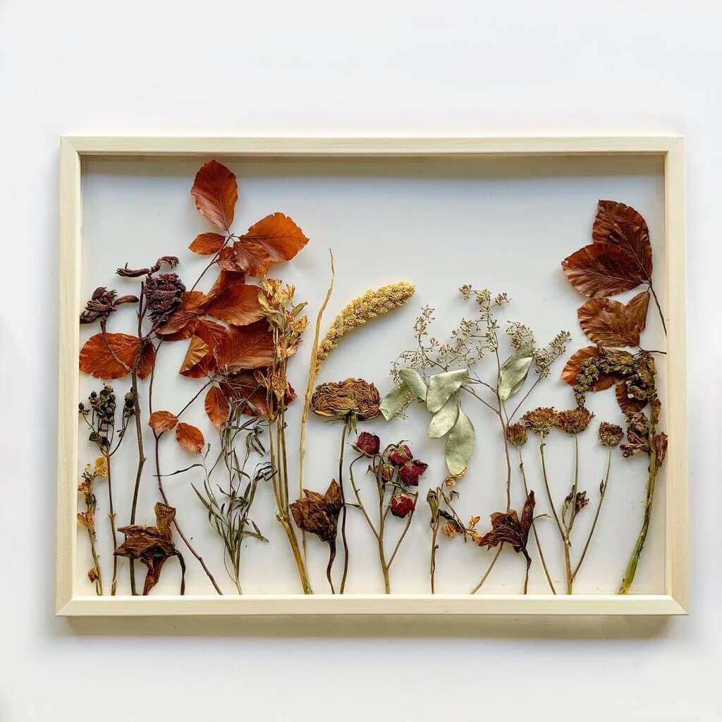 Flowery Pressed Preserved Wedding Bouquet - by Etsy