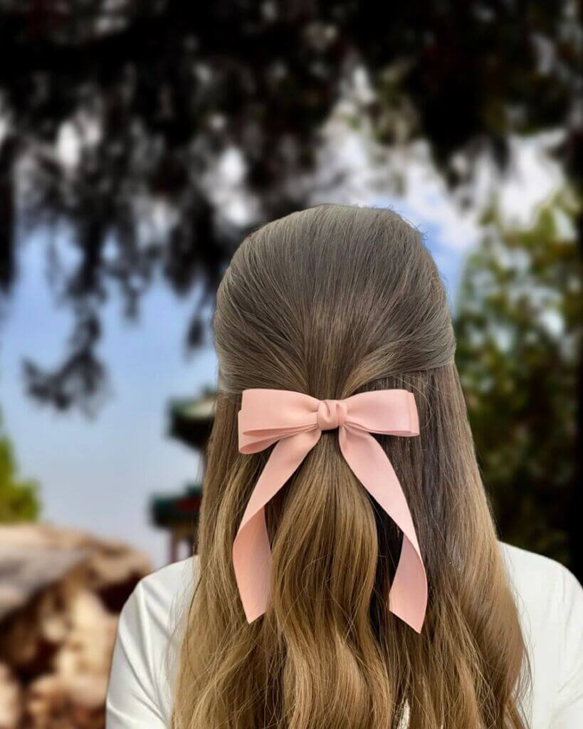 JSBoutiqueGifts Matte Satin Hair Bow - by Etsy