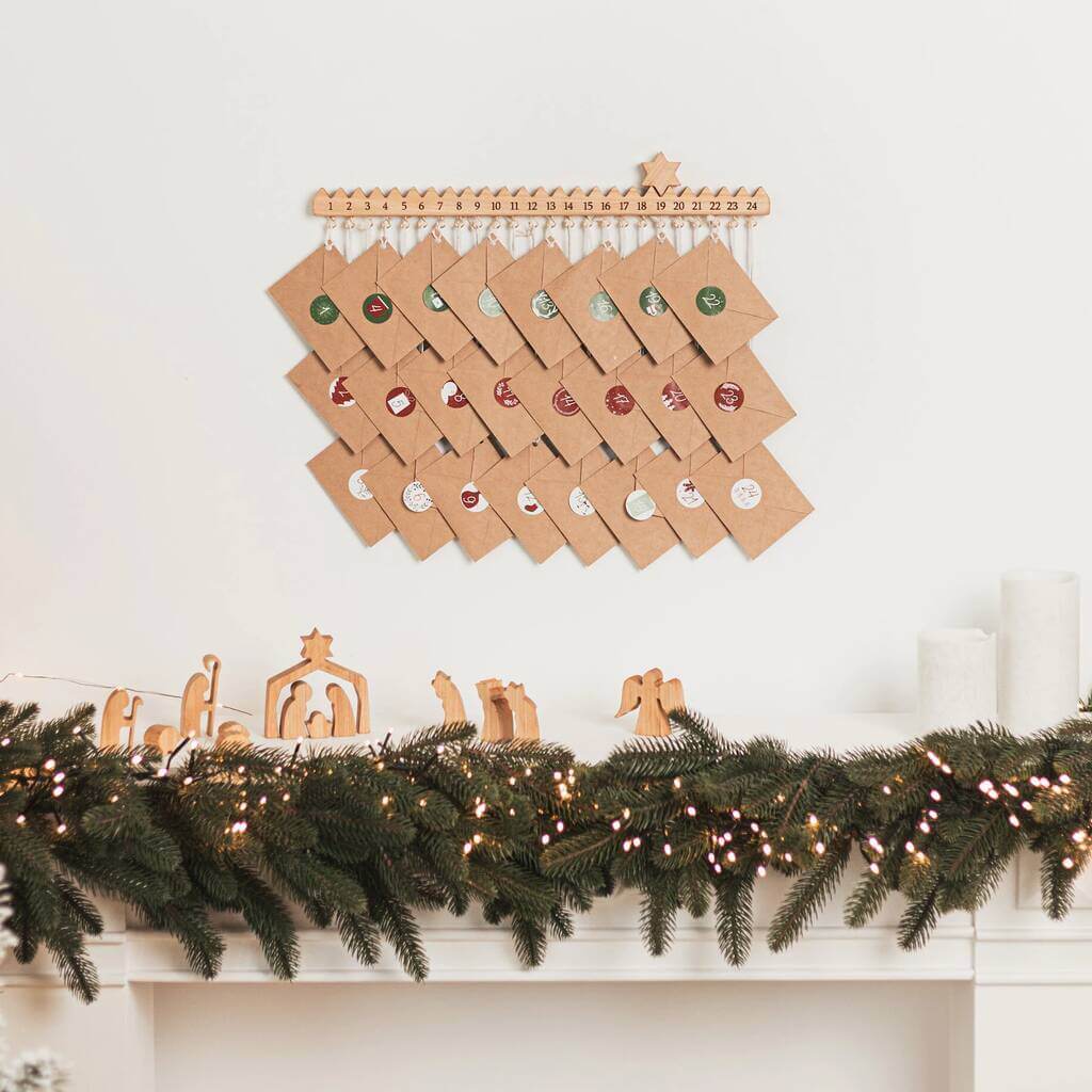 BusyPuzzle Rustic Wooden Advent Calendar - by Etsy