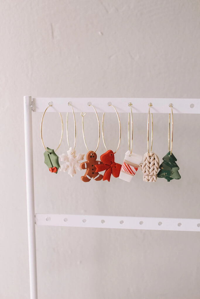 IndigoClayJewelry Holiday Hoops - by Etsy