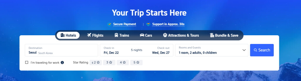 The services offered - by Trip.com