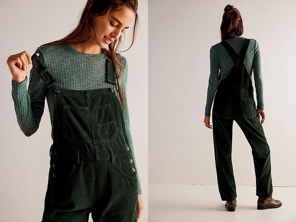 We The Free Ziggy Cord Overalls - by Free People