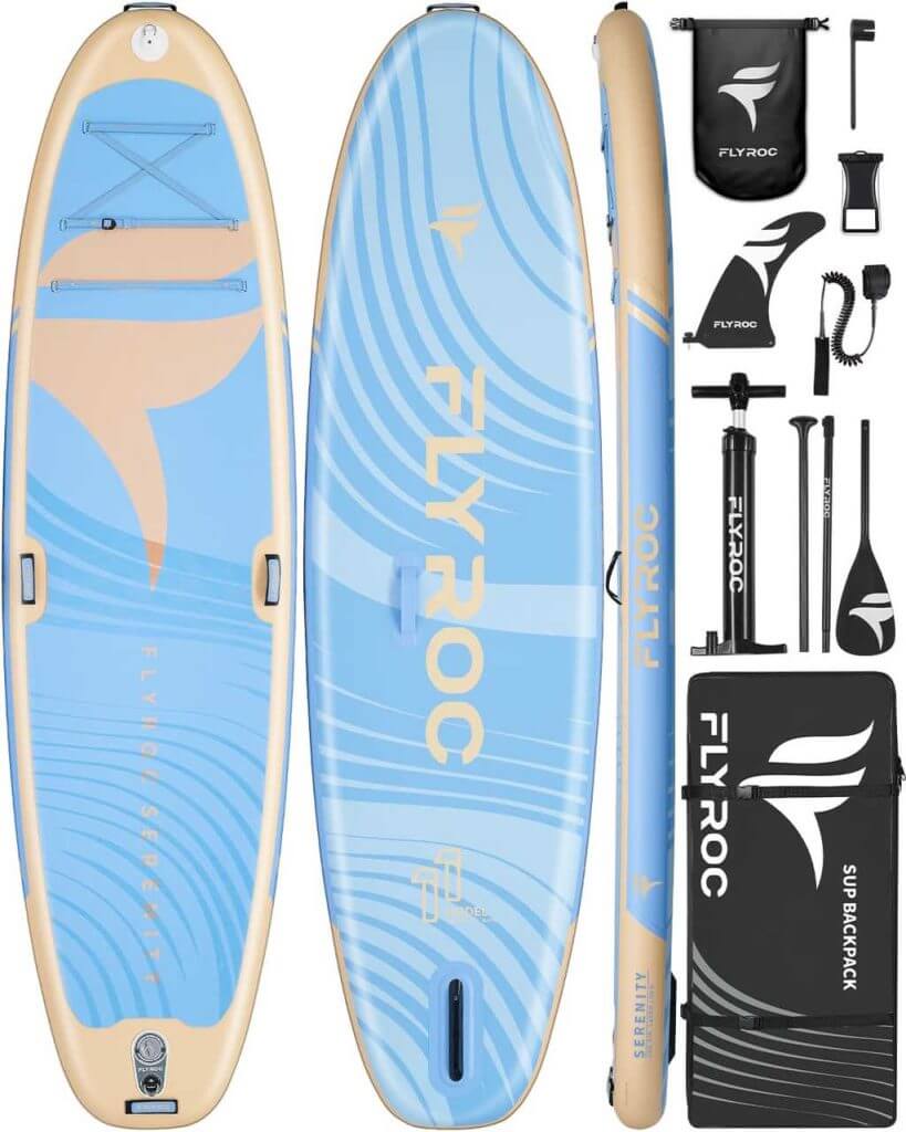 Flyroc Extra Wide Inflatable Paddle Board - by Amazon
