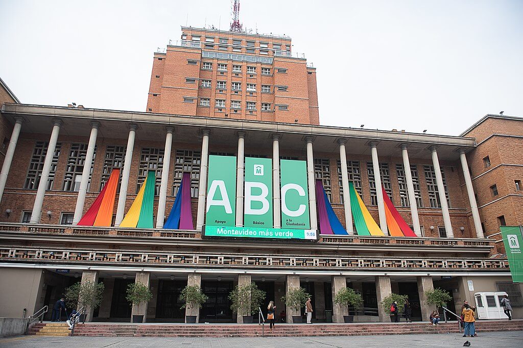 Municipality of Montevideo during Pride month - by Wikimedia Commons