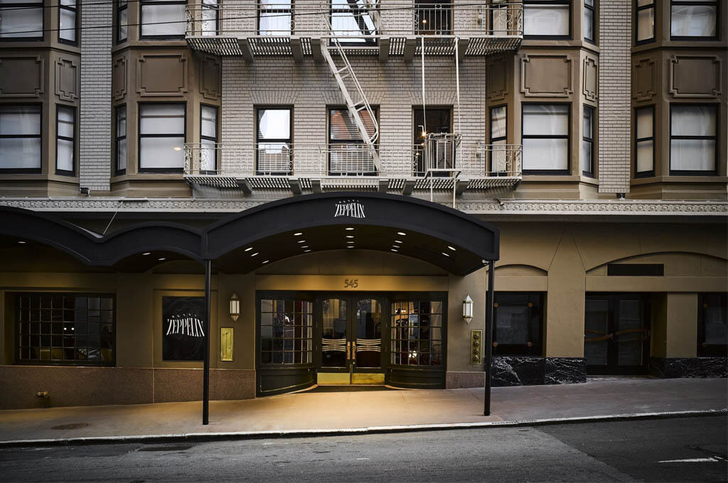 Zeppelin Hotel in San Francisco Anything but Basic