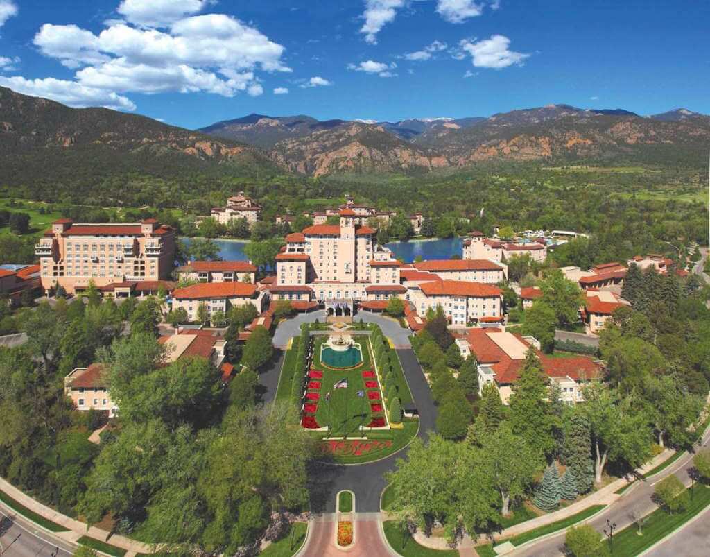 Aerial view of The Broadmoor - by Booking