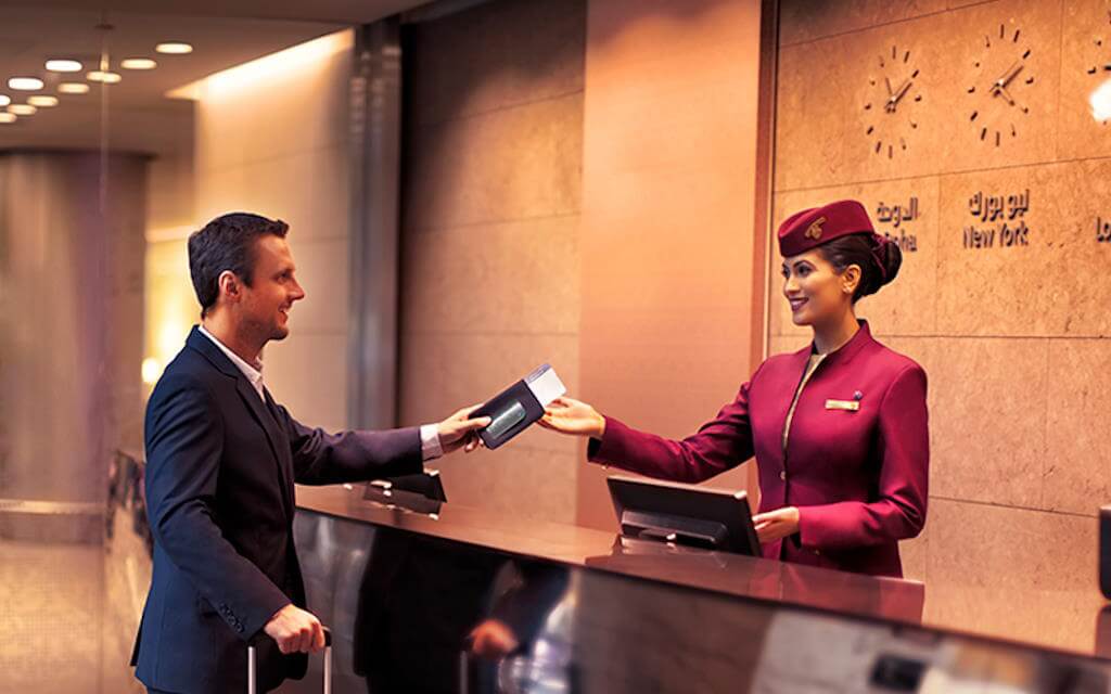 Check-in - by Qatar Airways