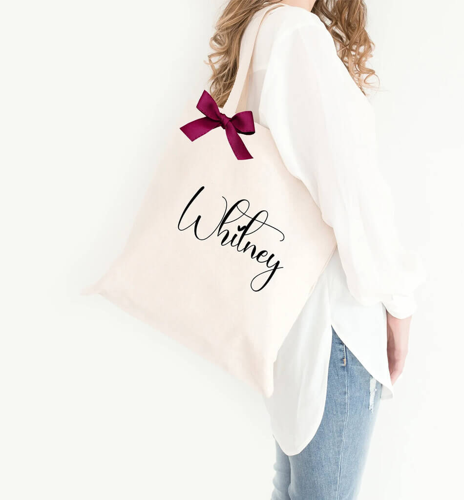 Everly Grayce Personalized Canvas Tote Bag - by Etsy