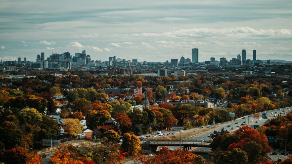 Boston: A Cityscape of Fall Foliage