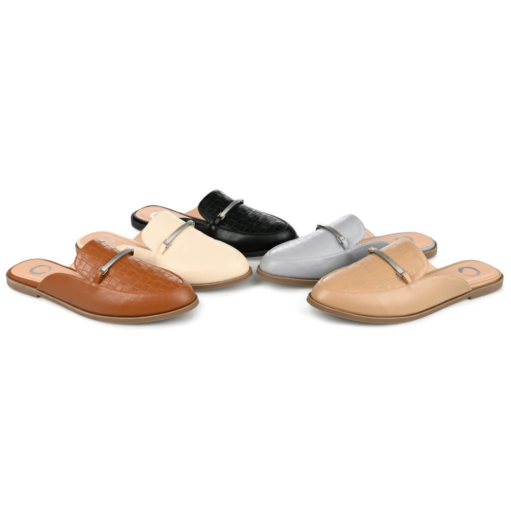 Journee Collection Women's Rubee Slip-On Flat Mules - by Walmart