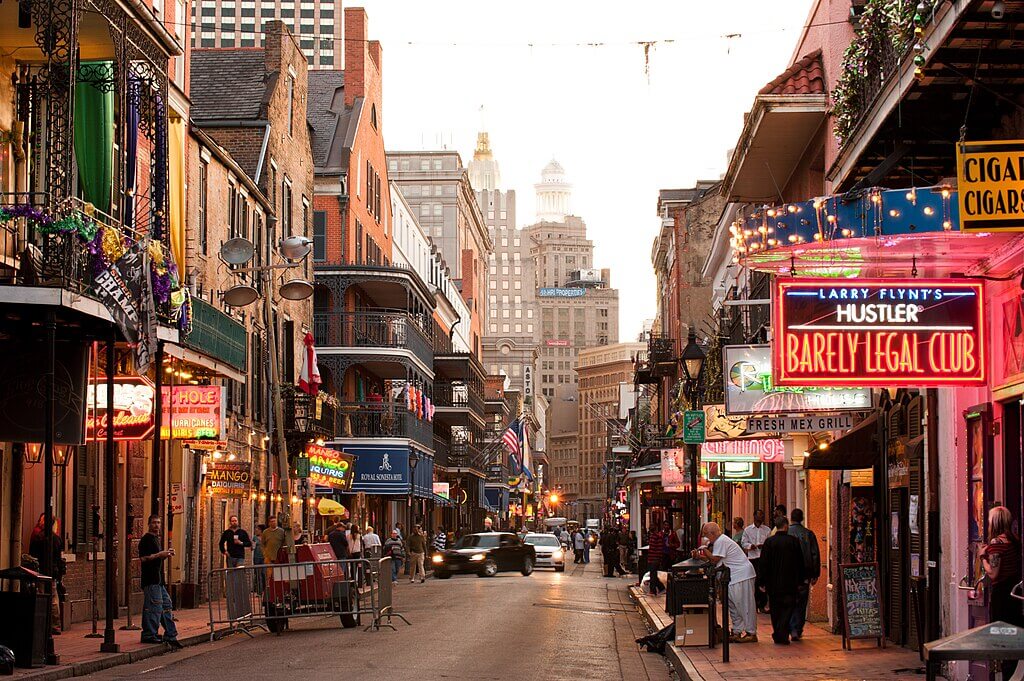 Bourbon Street, New Orleans - by Booking