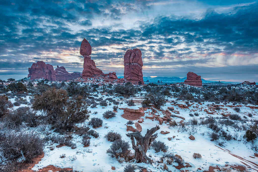 Wintry Sunrise at Arches National Park, Moab, Utah - by Diana Robinson, Flickr