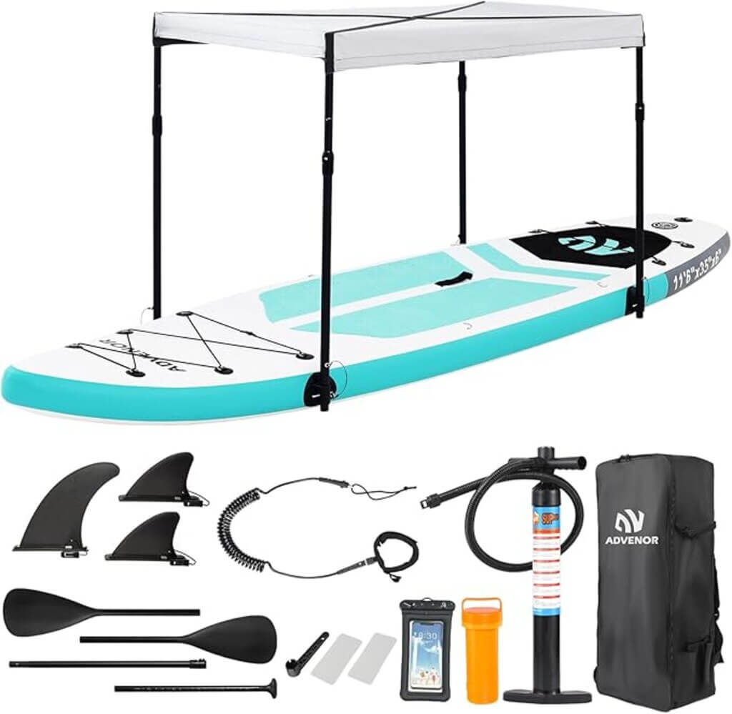 ADVENOR Paddle Board with Sun Shade Canopy by Amazon