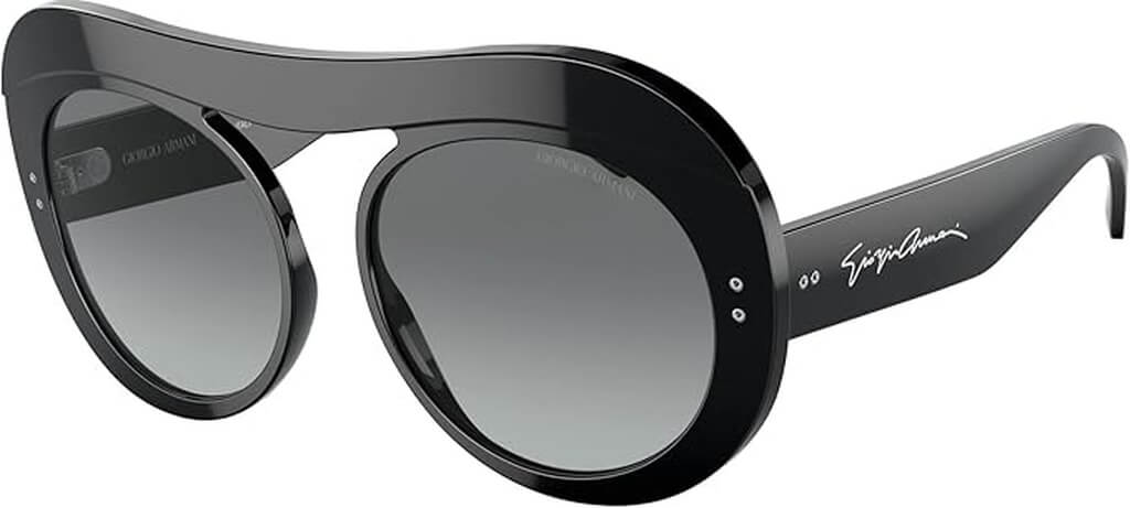 Giorgio Armani AR 8178 Black-Grey Shaded Sunglasses - by Amazon