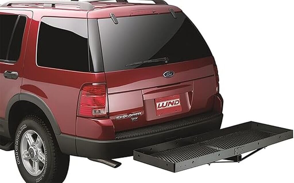 Lund 601010 Universal Hitch Mounted Steel Cargo Carrier - by Amazon