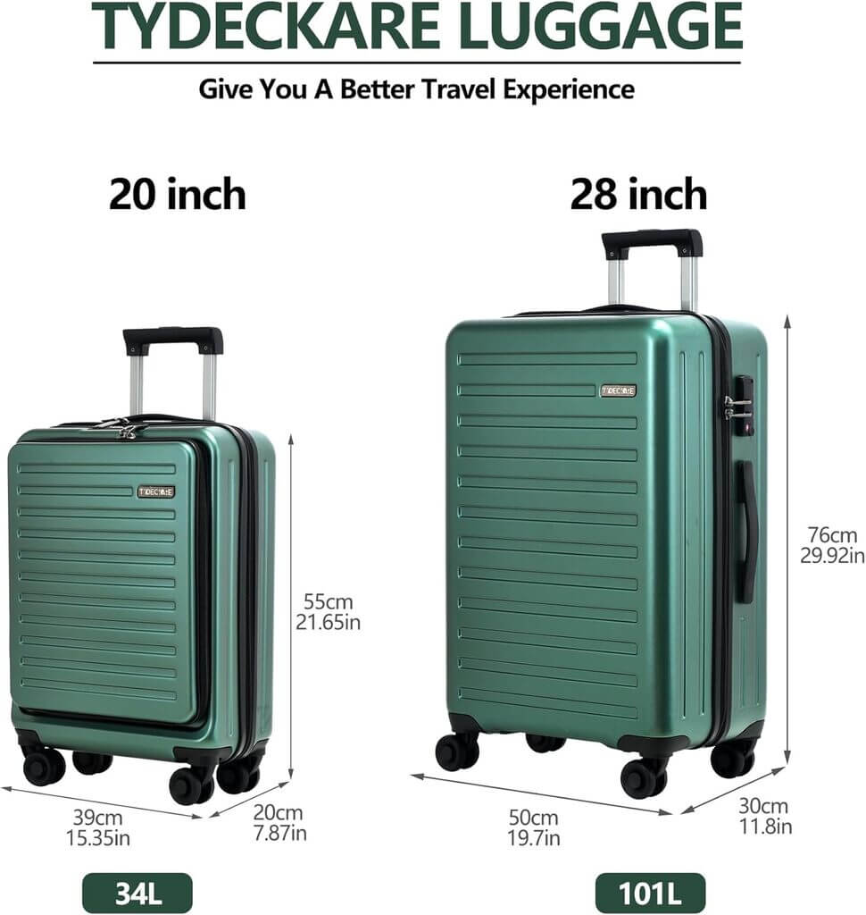TydeCkare 2-Piece Hardshell Luggage Set - by Amazon