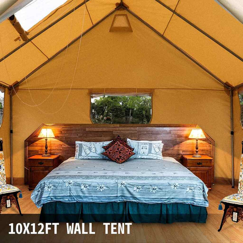 VEVOR 10 x 12 ft Canvas Wall Tent - by Amazon