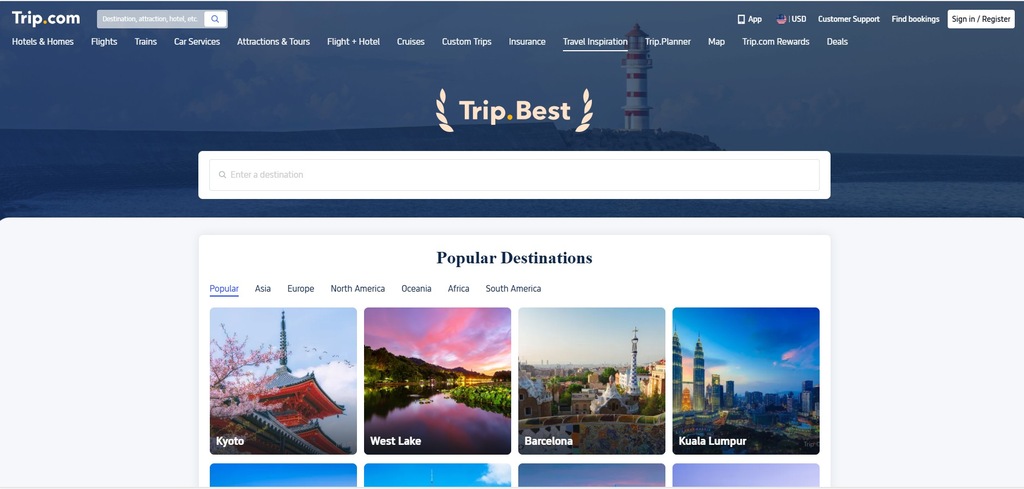 Choosing Destinations - by Trip