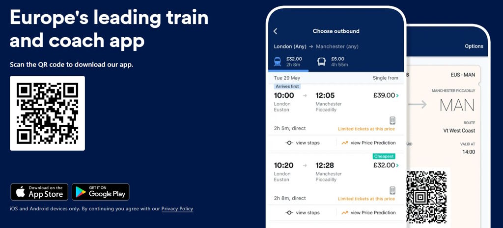 Download the app - by Trainline
