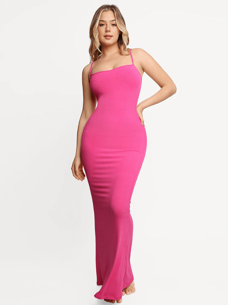 Shapewear Modal Slimming Maxi Slip Dress - by Popilush